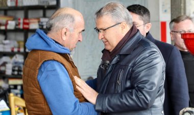 BAŞKAN ÇERÇİ MURADİYE VE KÜÇÜK SANAYİ’DE ESNAF ZİYARETİ YAPTI
