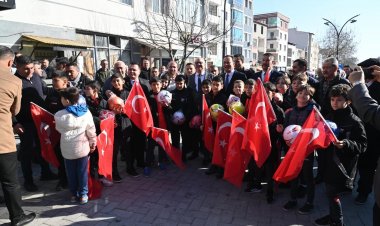 BAŞKAN ERGÜN'E KIRKAĞAÇ'TA ŞÖLEN GİBİ KARŞILAMA