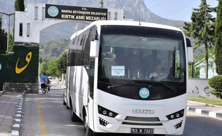 Büyükşehir’den Mezarlıklara Ücretsiz Ulaşım Hizmeti