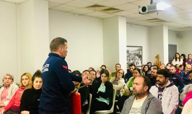 Büyükşehir’den Hastane Personeline Yangın Eğitimi