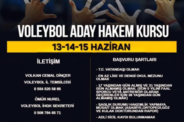 VOLEYBOL ADAY HAKEM KURSU