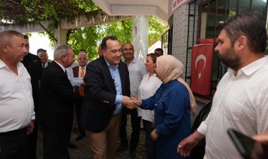 Başkan Dutlulu Salihli’de Muhtarlarla Buluştu Başkan Dutlulu: “Kapılarımız halkımıza da muhtarlarımıza da her zaman açık olacak”