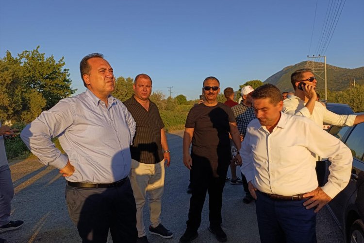 Başkan Dutlulu Yangın Bölgesinde İncelemelerde Bulundu