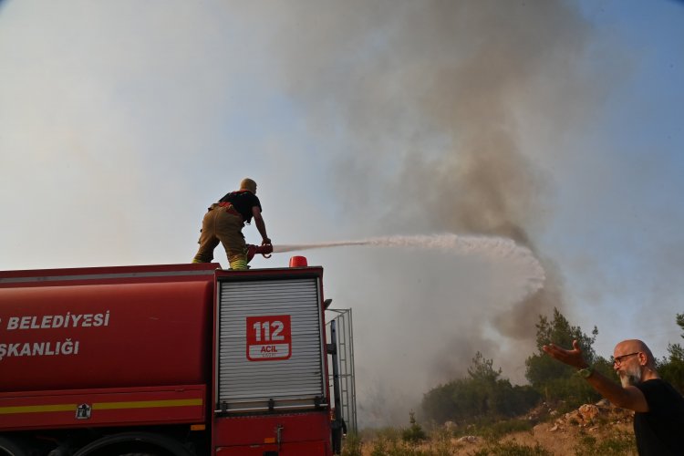 Büyükşehir’den Kayapınar yangınına müdahale