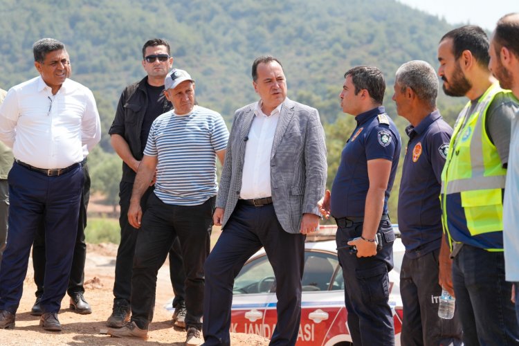 Başkan Dutlulu Yangın Bölgelerinde İncelemelerde Bulundu