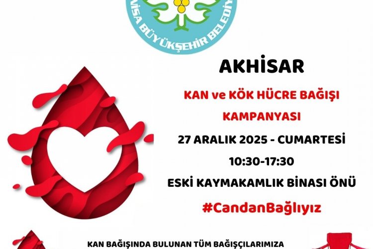 AKHİSARDA BÜYÜKŞEHİRDEN KAN KAMPANYASI