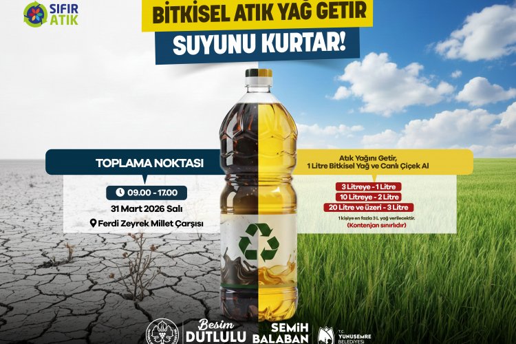 Manisa Büyükşehir’den Atık Yağını Getir Doğanı Koru Çağrısı