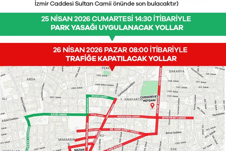 Manisa'da 25&26 Nisan'da Bu Yollar Kapalı Olacak