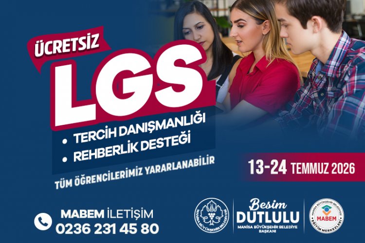 Manisa Büyükşehir’den LGS Adaylarına Ücretsiz Tercih Desteği