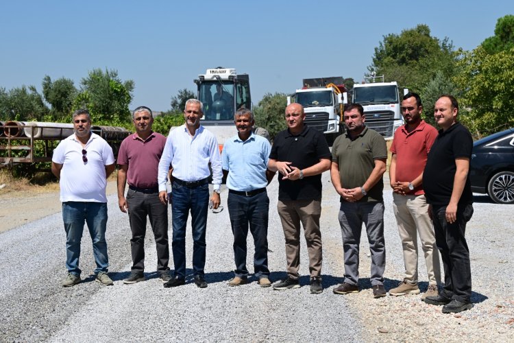 Gölmarmara’da 8 Kilometrelik Yolda Çalışma