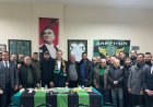 AKHİSAR BELEDİYE BAŞKAN ADAYI ÖMER İŞÇİ AKHİSARSPOR TARAFTARLARINI ZİYARET ETTİ
