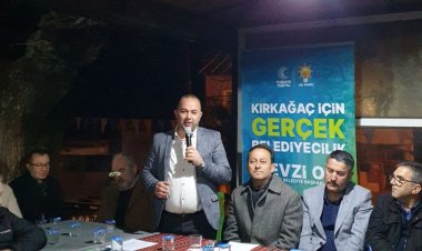 Kırkağaç Cumhur İttifak Belediye Başkan Adayı Fevzi Ok'a İlyas Mahallesinde coşkulu karşılama