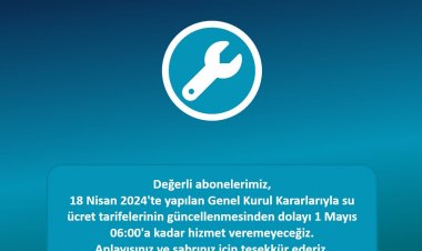 MASKİ’den Önemli Duyuru!