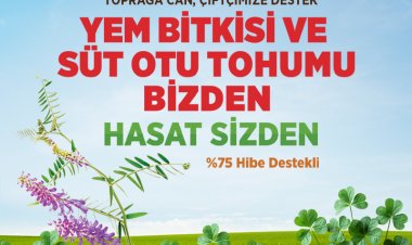 Büyükşehir’den hayvan üreticilerine yem bitkisi tohumu desteği