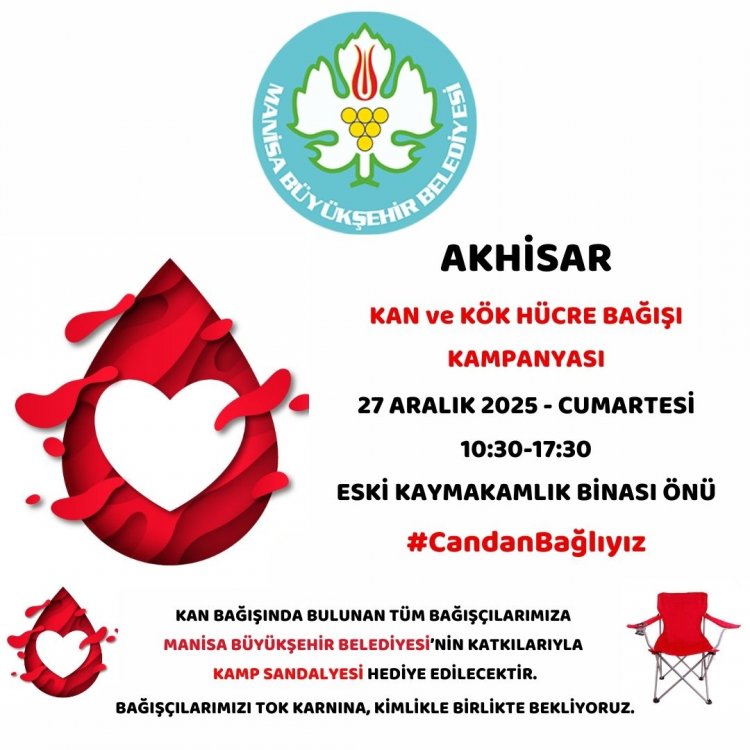 AKHİSARDA BÜYÜKŞEHİRDEN KAN KAMPANYASI