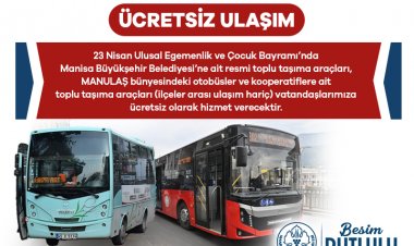 Bayram’da Ulaşım Ücretsiz Hizmet Verecek