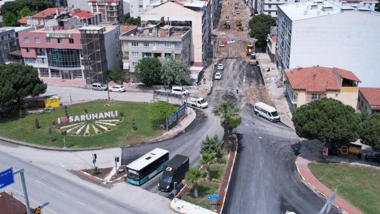 Saruhanlı 7 Eylül Caddesi Modern Yüzüne Kavuşuyor