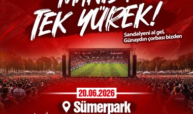 Milli Heyecan Sümerpark’ta Dev Ekranda Yaşanacak