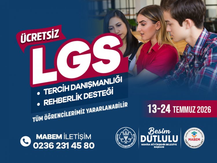 Manisa Büyükşehir’den LGS Adaylarına Ücretsiz Tercih Desteği