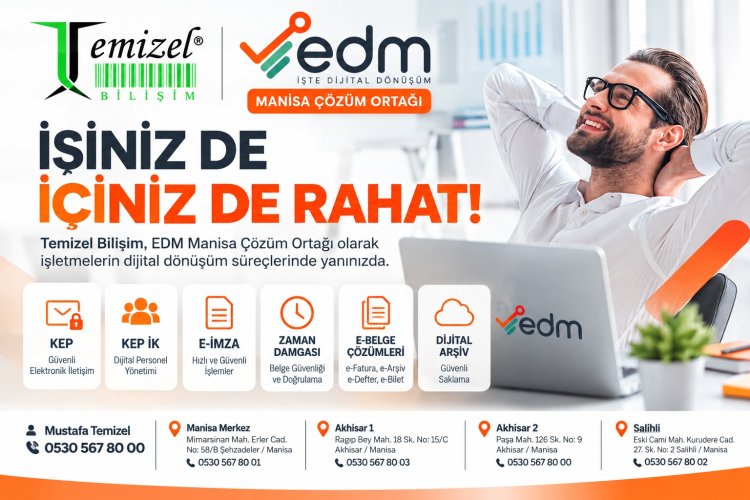 Temizel Bilişim, EDM Manisa Çözüm Ortağı Olarak İşletmelere Dijital Dönüşüm Çözümleri Sunuyor